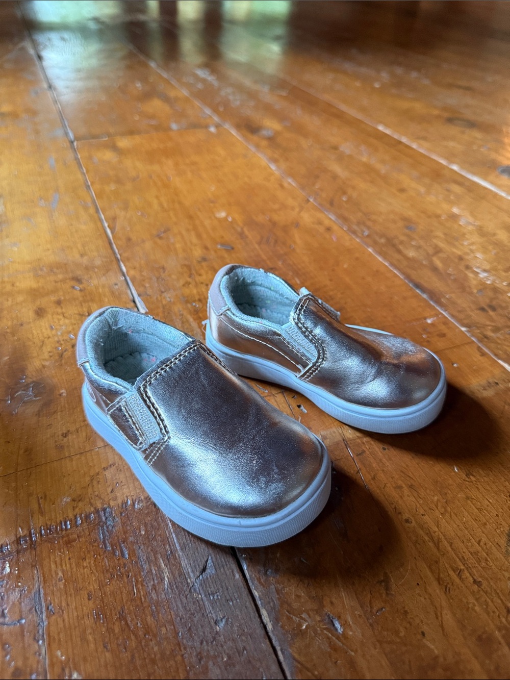 Kids Dr. Scholls Slip-On Shoes in Metallic Rose Gold